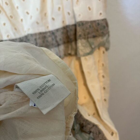 Anthropologie Forever That Girl Effie Eyelet Ruffle Mini Dress Womens Size Large - Picture 6 of 6